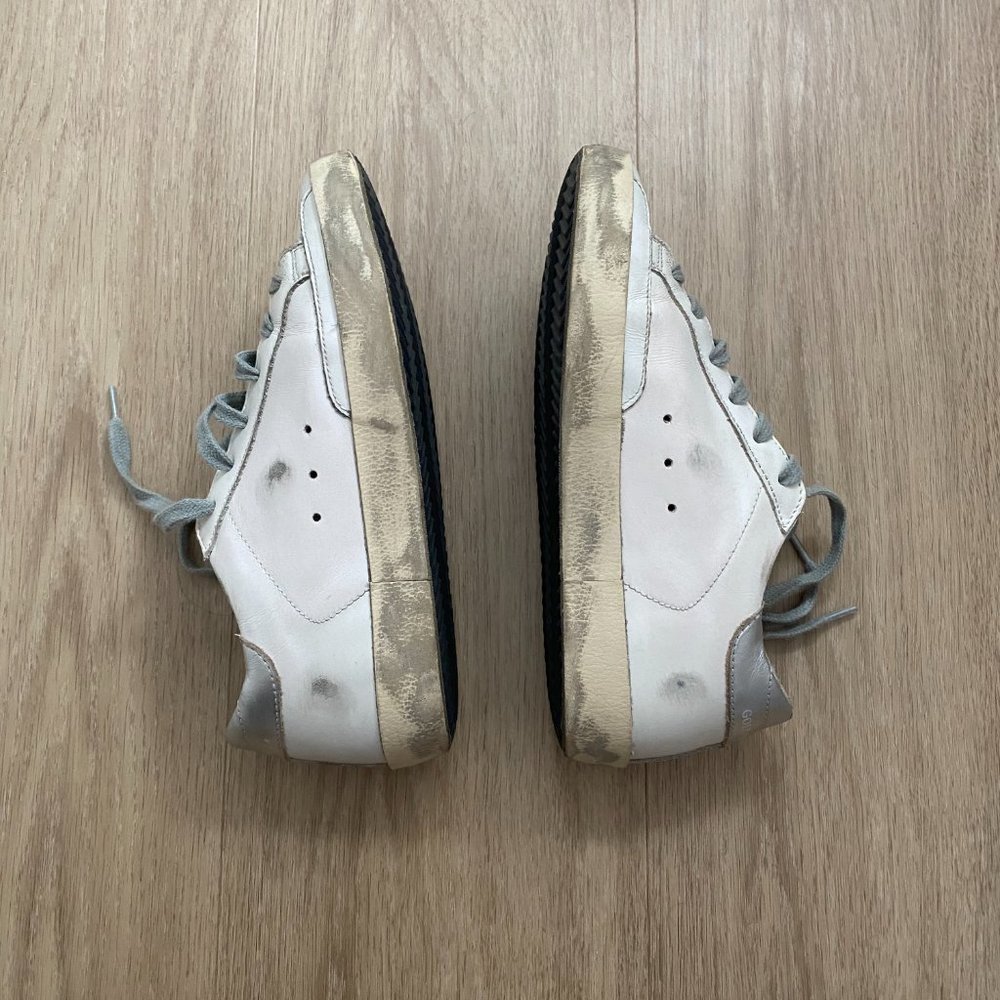 Golden Goose White and Gray Sneakers - Picture 2 of 8